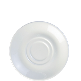 Saucer 12Cm Double Well White Porcelain Blanco - Continental China