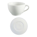 Cup And Saucer 230Ml 6Pc Tea Blanco Continental China Nd