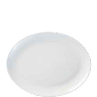 Platter 20Cm Oval Blanco Conti