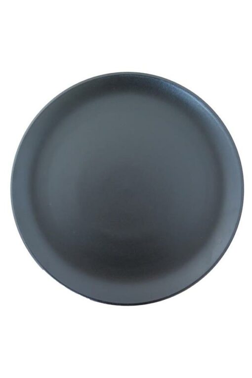 Plate 27cm Coupe Ele Matt Black Continental China