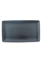 Platter 36.5X16Cm Rectangular Ele Matt Black Continental China