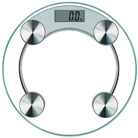 Bathroom Scale 33Cm Round Glass Digital Max -180Kg-2003A