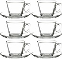 Vela Cup & Saucer 195cc 12pc Glass 97302