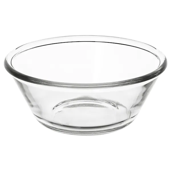 Bowl 33X11Cm Glass With Rimmed Lip 53119