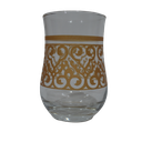 Tumbler 250Ml 11X6.5Cm Turkish Tea Style With Gold Decal 40438