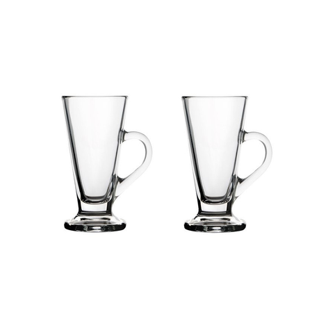 Mug 320Ml 2Pc Conical Double Wall Borosilicate Glass Barista 11404