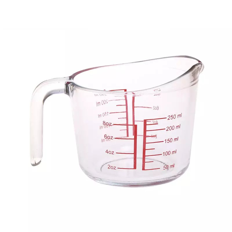 Measuring Jug 250ml Glass Aqua 10339