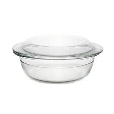 Casserole 840Ml Round With Glass Lid Borcam 59033