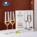 Champagne 200Ml 6Pc Strix Bohemia Crystal 16176