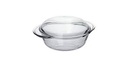 Casserole 3L 36.5X23.1X11Cm Round Glass With Lid Aqua 10383