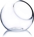 Glass Vase 16X13Cm Round With Slant Mouth 044146/21831