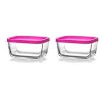 Cube Dish And Lid 2Pc 405Cc Cub235