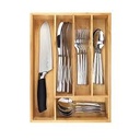 Cutlery Divider 35X26Cm 5 Division Bamboo Eh 5500001155/21060