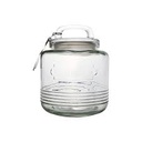 Jar 4L Glass With Loop Handle Round Rings 26053