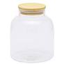 Canister 2L Round Glass With Bamboo Lid 27251