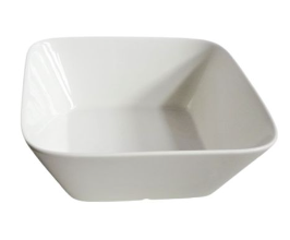 Bowl 2Pc 20X20Cm Sqr Med Wht W10