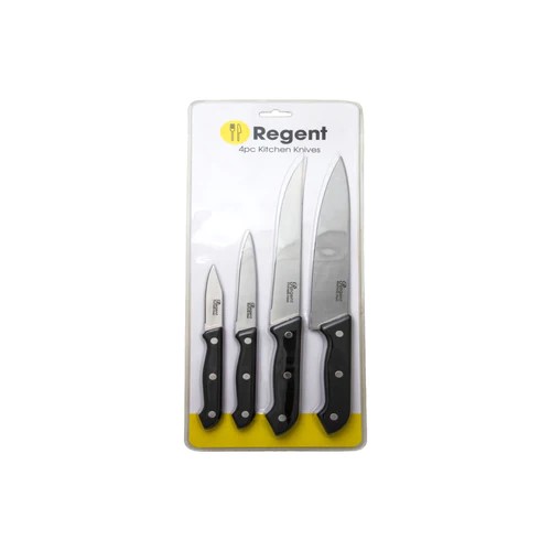 Knife Set 4pc Carded Regent 21128