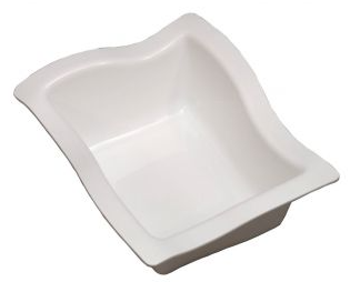 Bowl 21X17X4Cm Rect Wave Rvt271