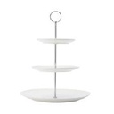 Cake Stand 3T Porcelain Gc Rvt050