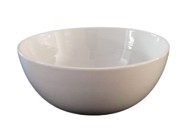 Bowl 24.5X10Cm Ceramic White W30