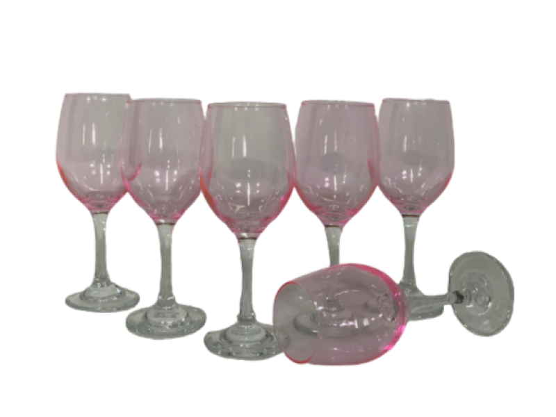 Wine Goblet 310Ml 6Pc Colours Rvt084