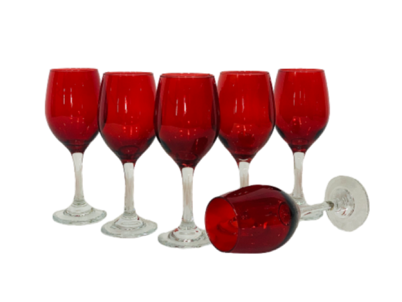 Wine Goblet 310Ml 6Pc Colours Rvt084