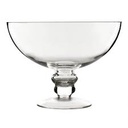 Glass Vase 29X18Cm Footed Bowl Rvt377