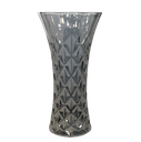 Glass Vase 29.4Cm D/Pattern Smoke Rvt389