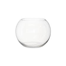 Glass Vase 16X15Cm Bowl Rnd Rvt511