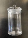 Jar W/Lid 39Cm Cylinder Glass Rvt412