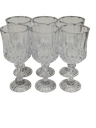 Wine Glass 6Pc Cut-Glass Rvt351