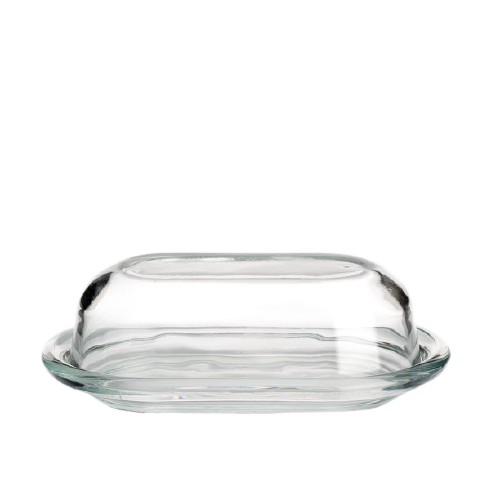 Butter Dish 19.5X13X7Cm Glass Clear Rvt626-Kitchen Essentials