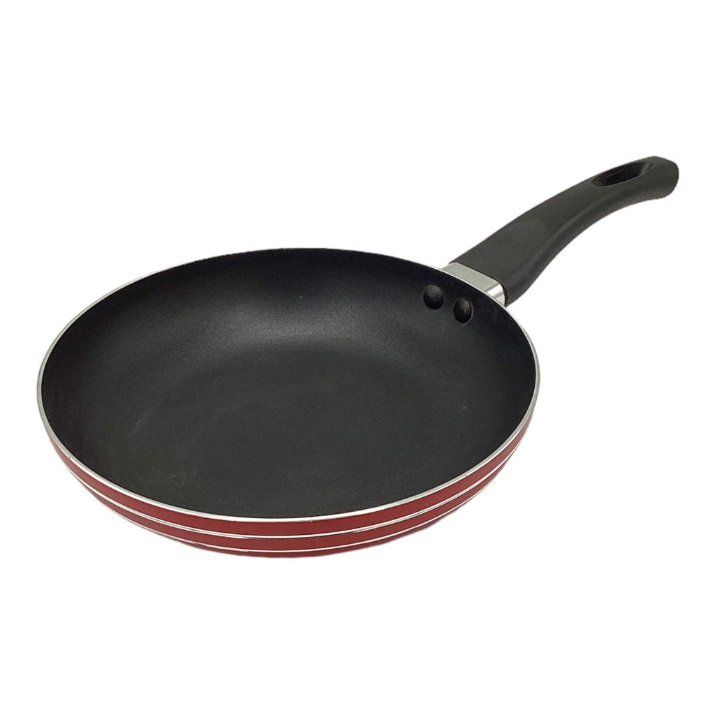 Frying Pan 20Cm Red Non/S Rvt076