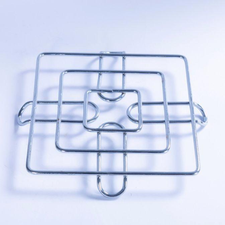 Trivet 20X20X2Cm Square Wire Stainless Steel Hd- Kitchen Essentials Rvt143