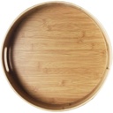 Tray 35X5Cm Round Wooden Rvt026-1