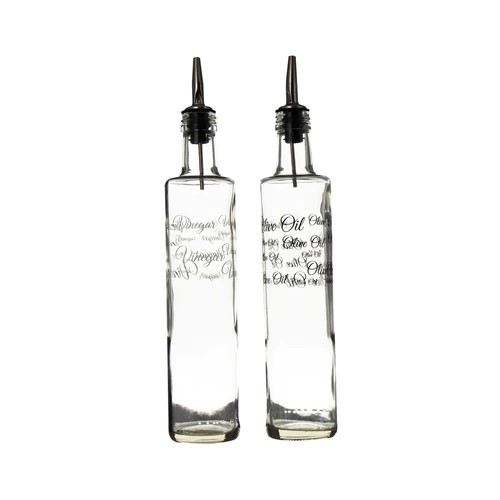 Oil/Vin Bottle 500Ml Clear Printed Consol 10268