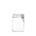 Jar 1L Glass With Clip Lid Ass Colours