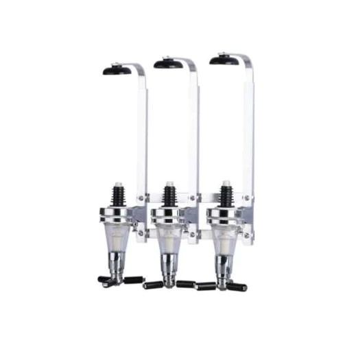 Bottle Tot Dispenser 3 Bottle 25Ml On Wall Mount Aluminium Bracket 355X250X75Mm 73066