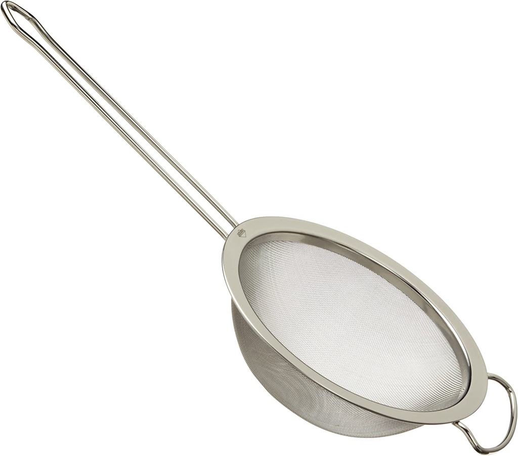 Strainer 20X7Cm Fine Mesh Stainless Steel With Reinforced Rim And Hang End N815011