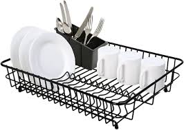 Dish Rack 48.5X32Cm Black Kitchen