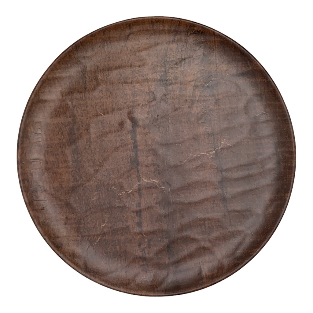 Plate 25Cm Wavy Hybrid Wooden Series Services Hw745