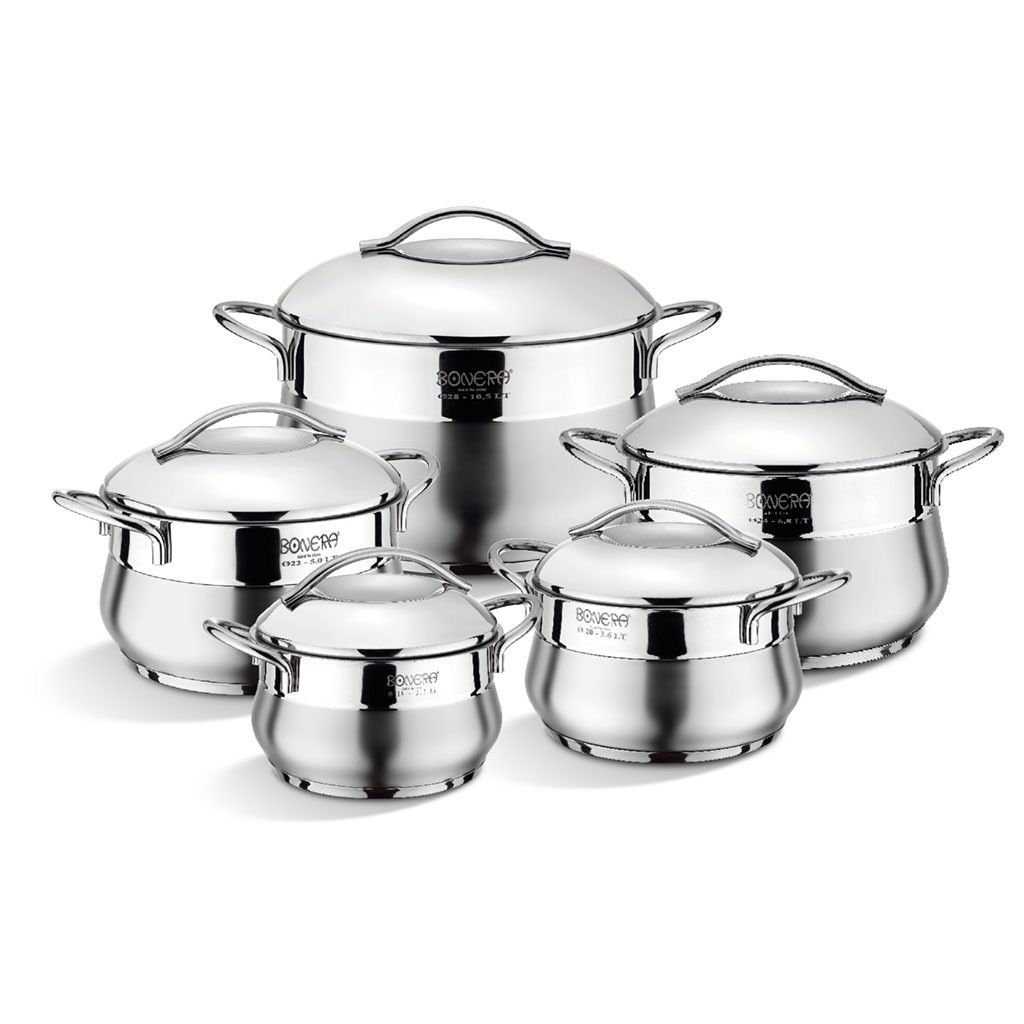 Pot Set 10Pc Venus 18/10 Stainless Steel Bonera Berlin