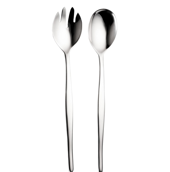 Salad Set 2Pc Slimline Long Handle Sl/1Sallg