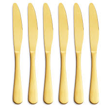 Table Knife 6Pc Rgold Teardrop 260-1