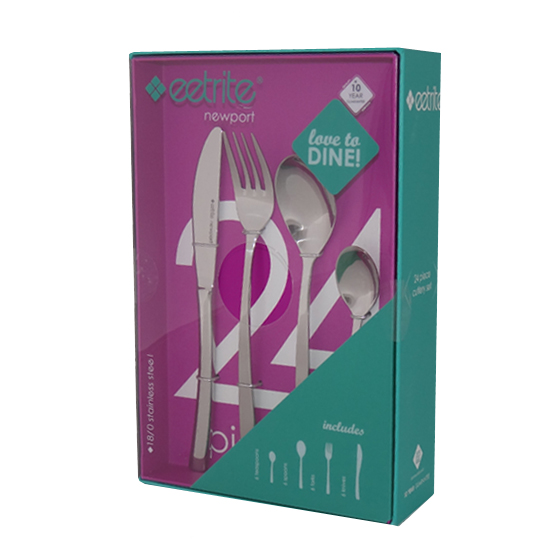 Cutlery Set 24pc Newport Eetrite Np/24Bb