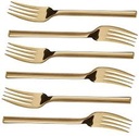 Table Fork 6Pc Square Handle Colours Stainless Steel-Dcs71