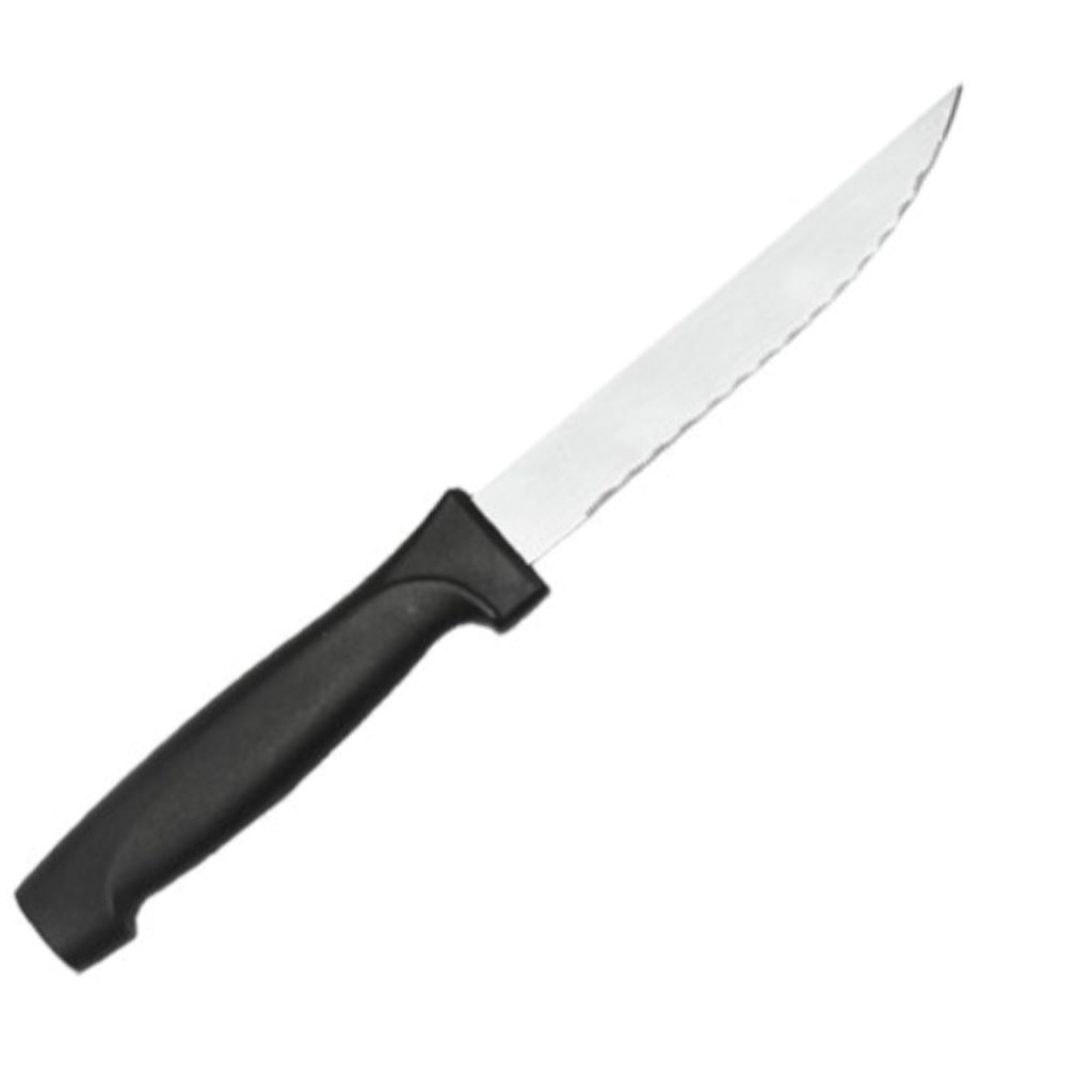 Steak Knife 1pc Lashered With Black Handles Eetrite Er1169Sk