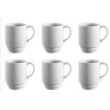 Mug 280Ml 6Pc Euro Blanco Continental China Nd