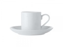 Cup And Saucer 100Ml Straight Demi White Basics Maxwell Williams Fx0134