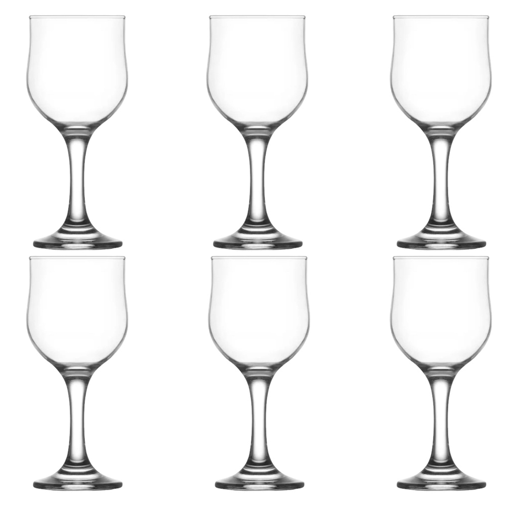 Wine Glass 280Ml 6Pc White Table Kraft